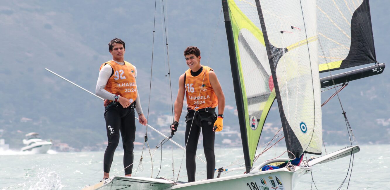 João Marcelo Carlin e Gael Gouvea estreiam na classe 49er na Copa Brasil de Vela